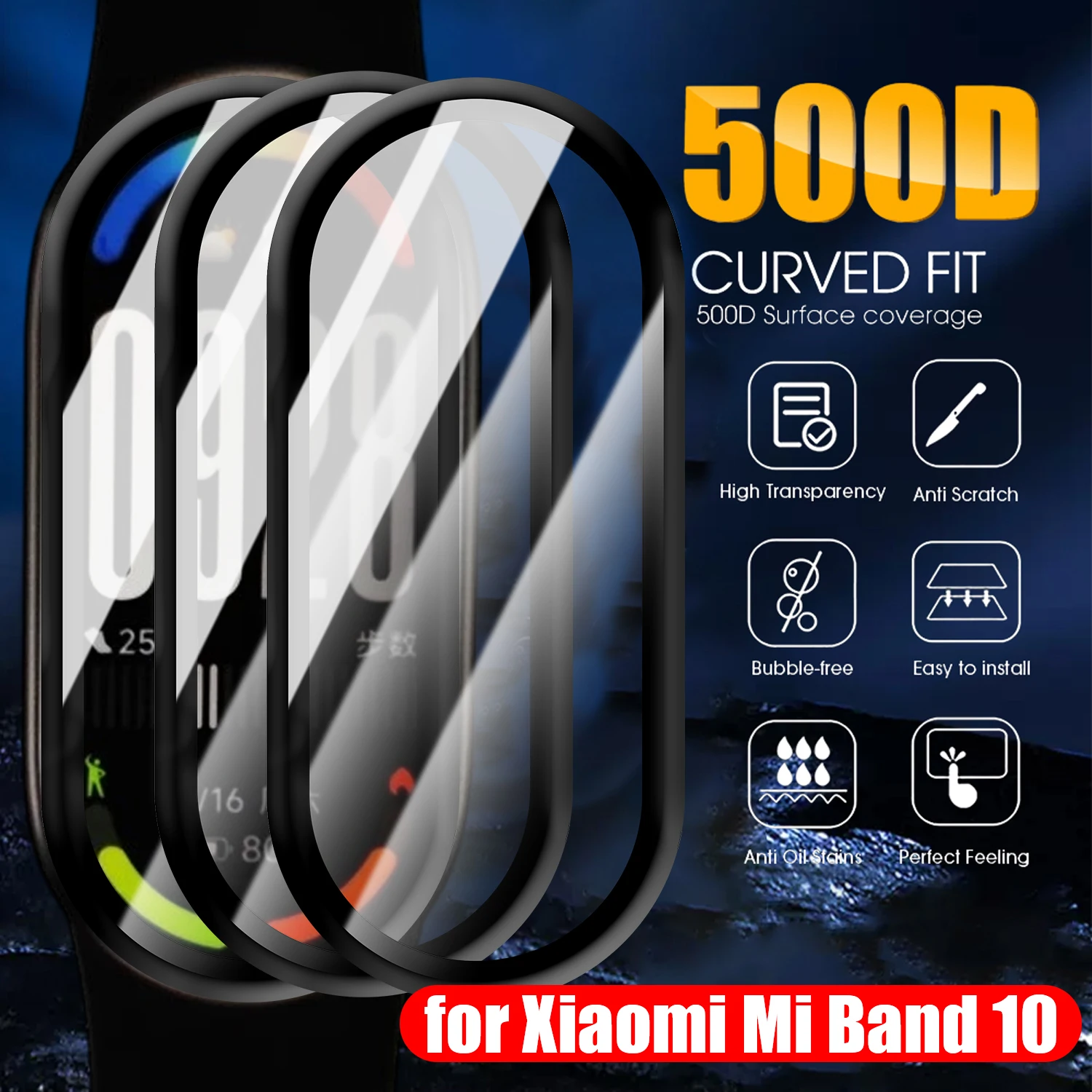 Xiaomi Mi Band 10 Akıllı Saat  - Flexible Tpu Film incelemesi ve fiyatı